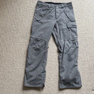 Burton Men's Medium Gray Snowboard Pants